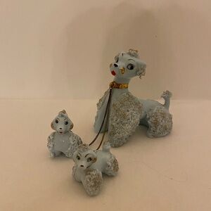 For the Love of Poodles-Vintage Ceramic Poodle Figurine